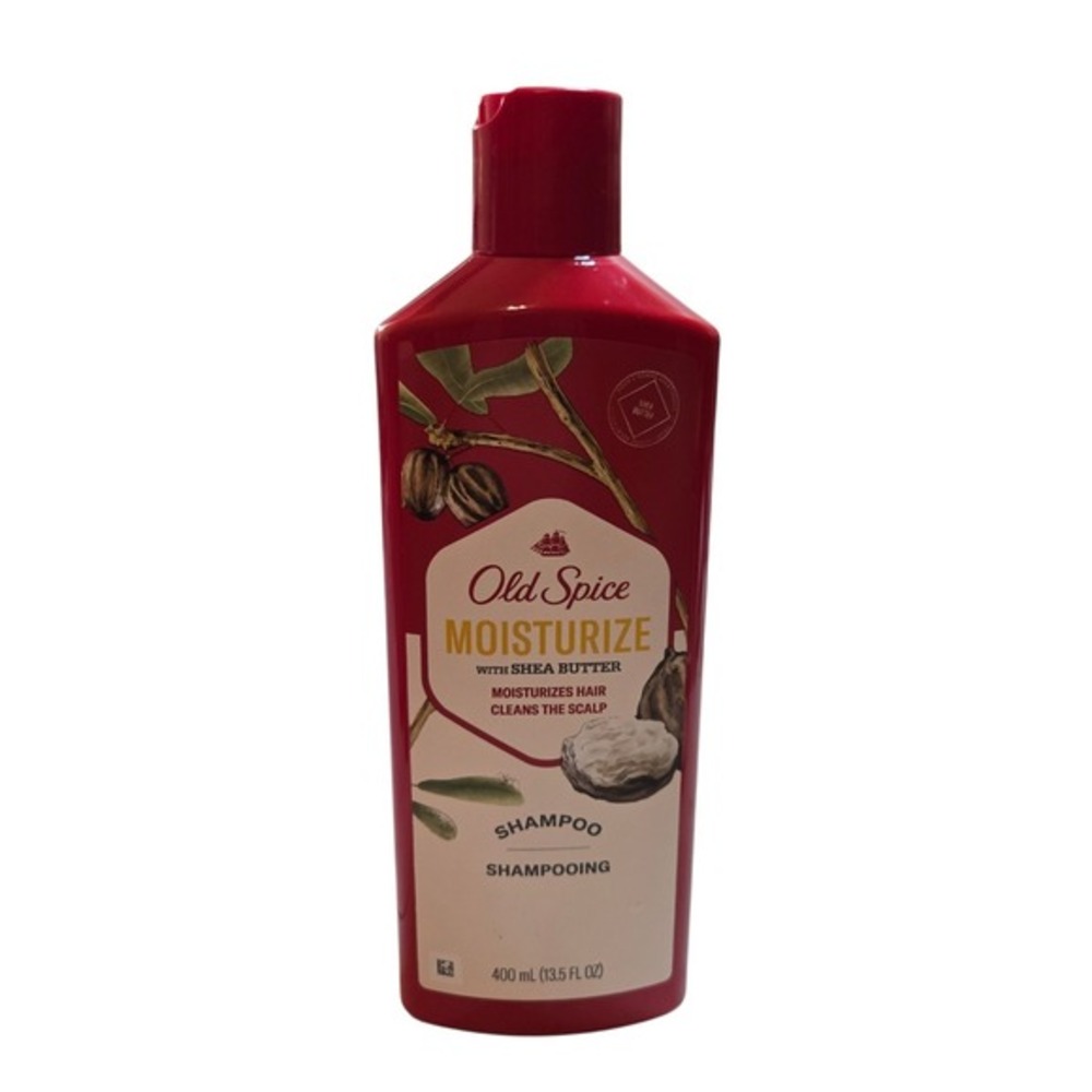 Old Spice Moisturize with Shea Butter Shampoo for Men 13.5 fl oz 400 mL Bottle